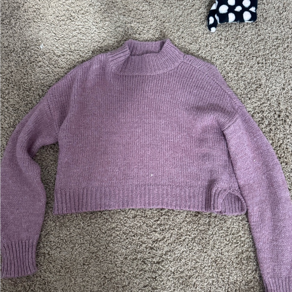 Aeropostale Women's Mauve Turtleneck Sweater